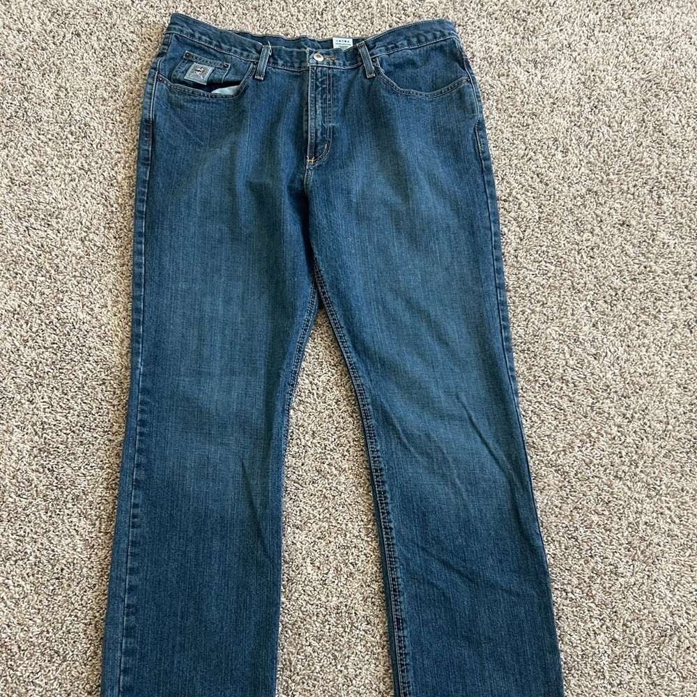 Cinch Men’s Jeans 38x36 Straight Leg Blue Denim Cotton Western Rodeo